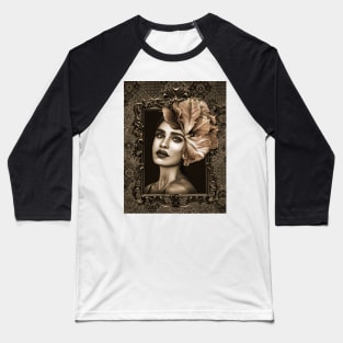 Sepia Ladies Fine Art Home Decor Wall Art Digital Prints Artwork Illustration Fine Baseball T-Shirt